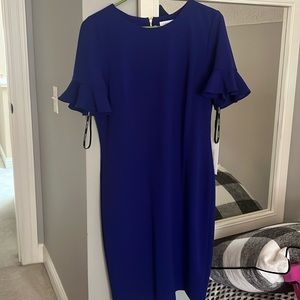 calvin Klein shift dress - royal blue